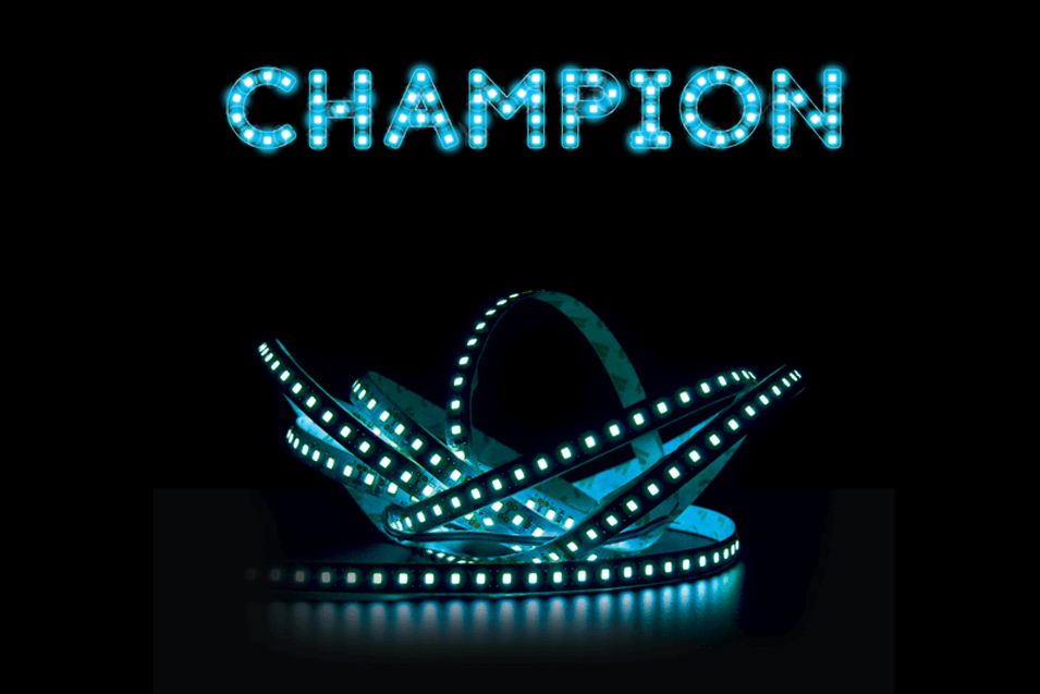 Champion LED strip light in blue colour from Goldmedal